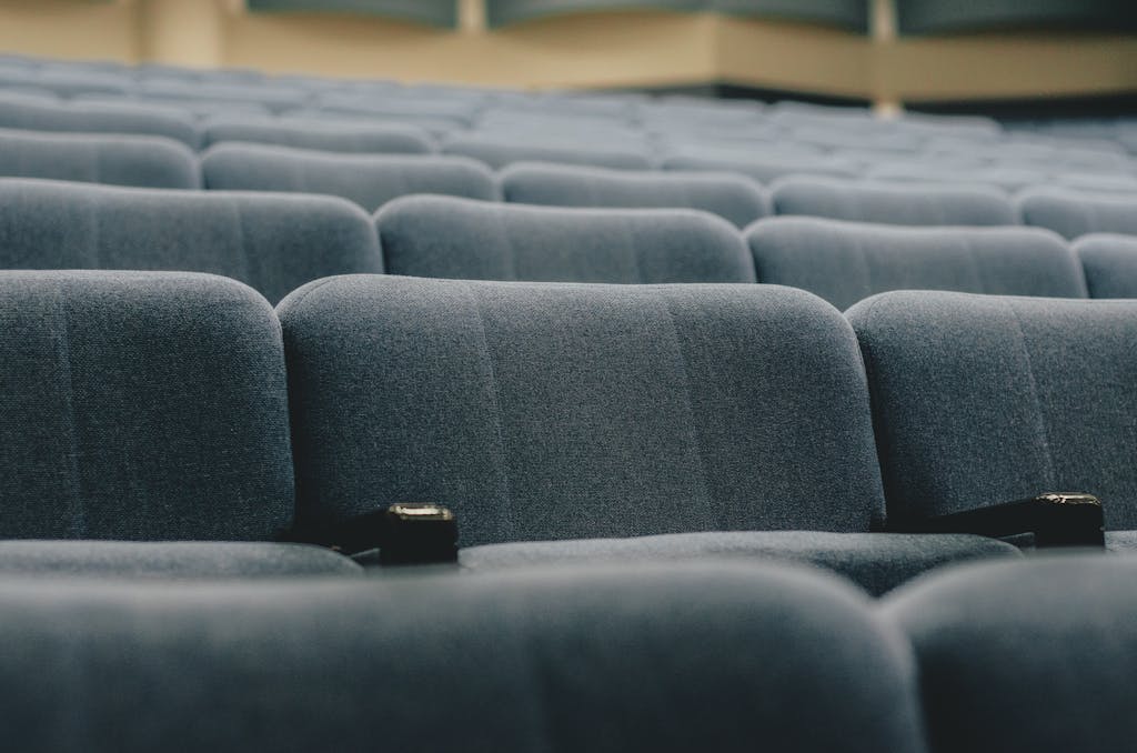 Empty Grey Chairs